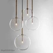 Clear Glass Globe Pendant Light