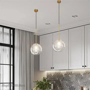 Clear Glass Globe Pendant Light