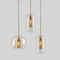 Blown Glass Mesh Pendant Light