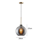Blown Glass Mesh Pendant Light
