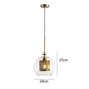 Blown Glass Mesh Pendant Light