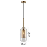 Blown Glass Mesh Pendant Light