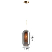 Blown Glass Mesh Pendant Light