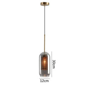 Blown Glass Mesh Pendant Light