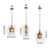 Blown Glass Mesh Pendant Light