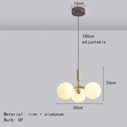 Branching Globe Cluster Pendant Light