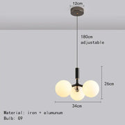 Branching Globe Cluster Pendant Light