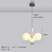 Branching Globe Cluster Pendant Light
