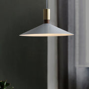 Matte Iron Cone Pendant Light