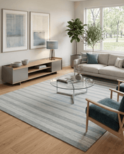 Striped Hand-Tufted Wool Area Rug