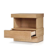 Oak Finish Wood Nightstand