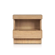 Oak Finish Wood Nightstand