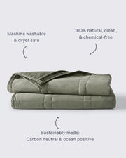 Weighted Cotton Throw Blanket
