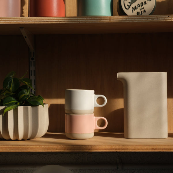 Dipped Stoneware Handmade Mug