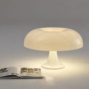 Retro Mushroom Form Table Lamp — detail of finish and surface variation