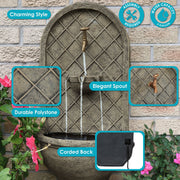 Polystone Outdoor Wall Fountain