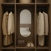 Frameless Capsule Wall Mirror