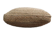 Braided Jute Square Pouf