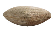 Braided Jute Square Pouf
