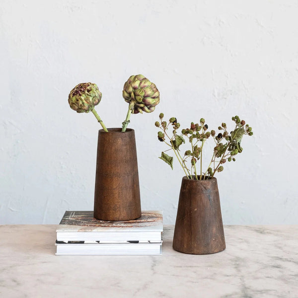 Natural Found Wood Vase — Celebrate the raw beauty of nature with the Natural Found Wood Vase, a sculptural piece ha