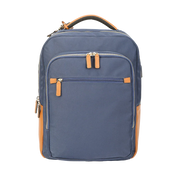 Nylon Leather-Trim Laptop Backpack