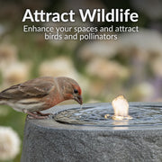 Polystone Cylinder LED Outdoor Fountain