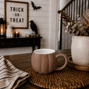 Pumpkin-Shaped Ceramic Coffee Mug