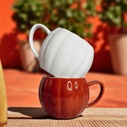 Pumpkin-Shaped Ceramic Coffee Mug