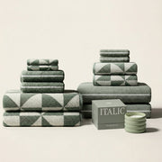 Striped Cotton Bath Towel Set