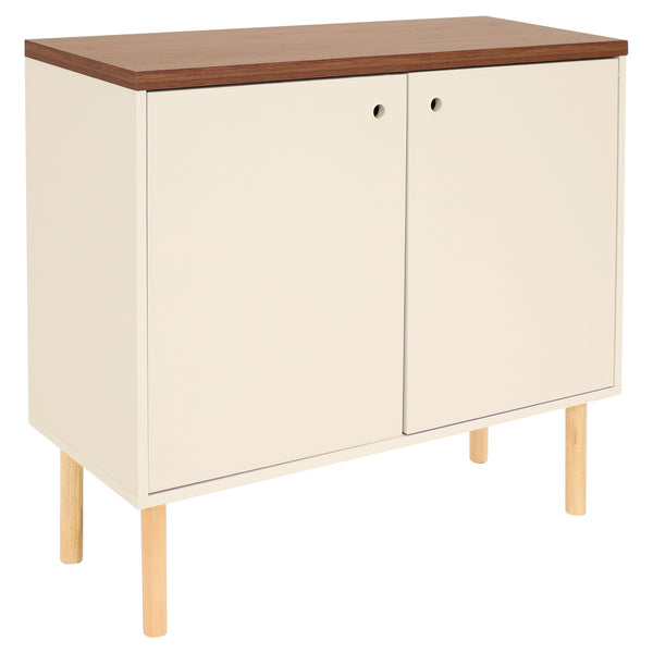 Mid-Century Two-Door Accent Cabinet