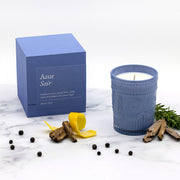Embossed Glass Scented Candle