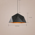 Faceted Metal Pendant Light