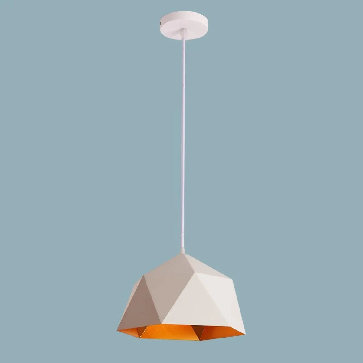 Geometric Faceted Pendant Light, 25 cm