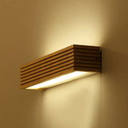 Minimalist Wall Sconce, Natural Finish