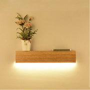 Minimalist Wall Sconce, Natural Finish