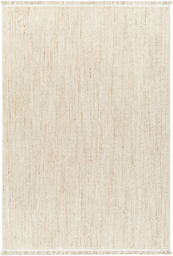 Woven Texture Beige Area Rug