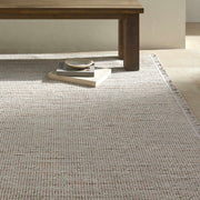 Woven Texture Beige Area Rug