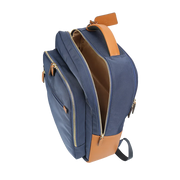 Nylon Leather-Trim Laptop Backpack