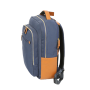 Nylon Leather-Trim Laptop Backpack