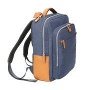 Nylon Leather-Trim Laptop Backpack