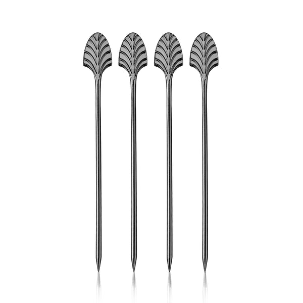 Gunmetal Art Deco Cocktail Picks