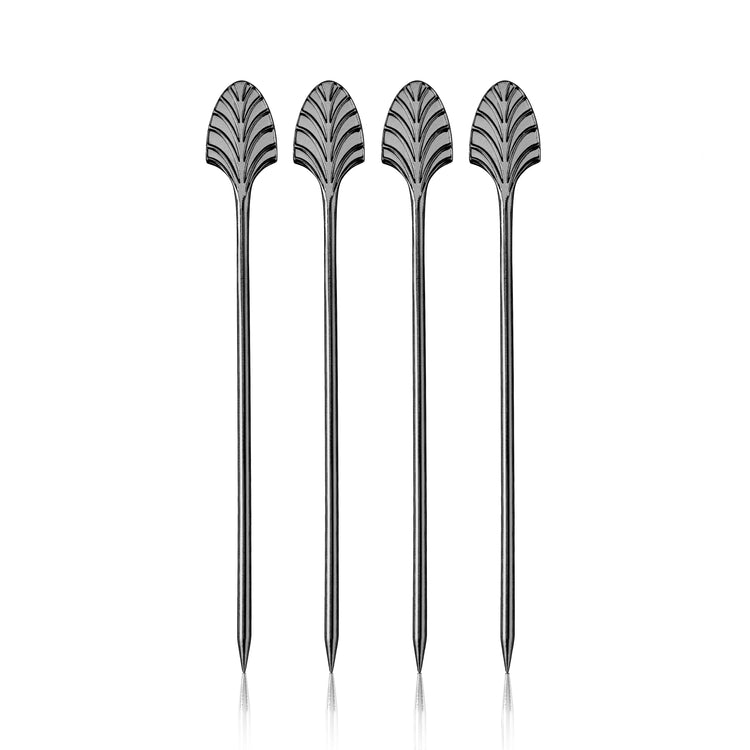 Gunmetal Art Deco Cocktail Picks