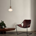 Walnut Oval LED Pendant Light