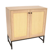 Rattan Door Two-Door Storage Cabinet