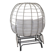Polyrattan Double Egg Glider Chair