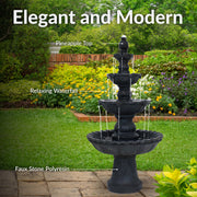 Four-Tier Pineapple Garden Fountain