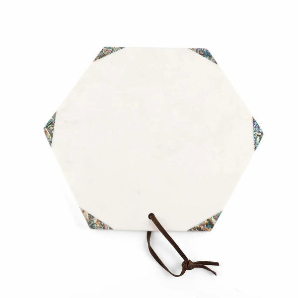 Hexagonal Marble Mother of Pearl Board