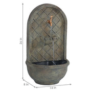 Polystone Outdoor Wall Fountain