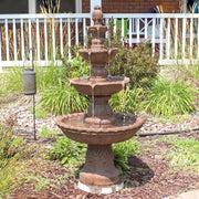 Four-Tier Pineapple Garden Fountain