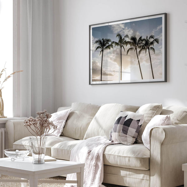 Matte Photographic Palm Tree Print